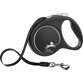 Flexi BLACK DESIGN Tape Dog Leads