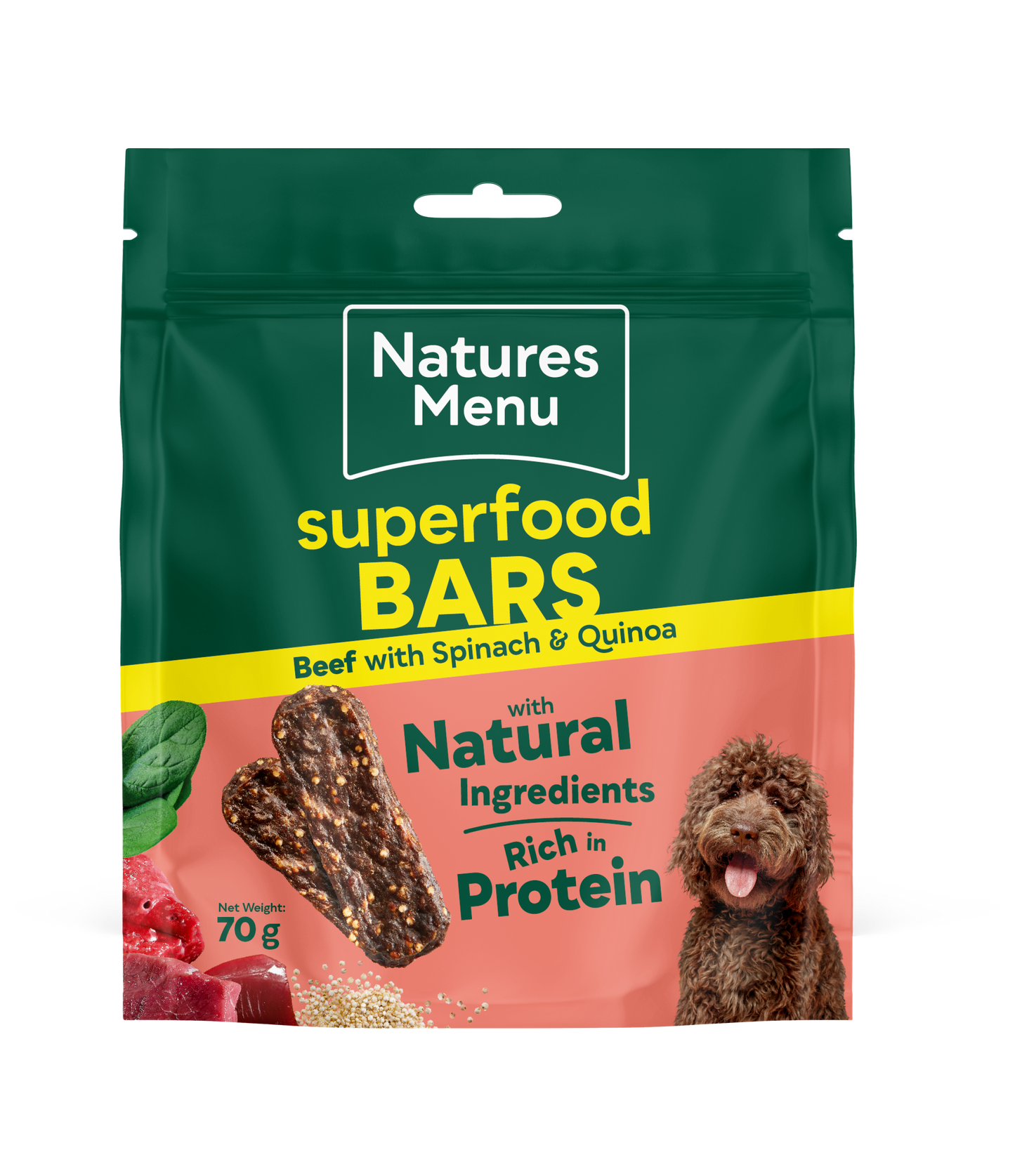 Natures Menu Superfood Dog Treats Bars 70g
