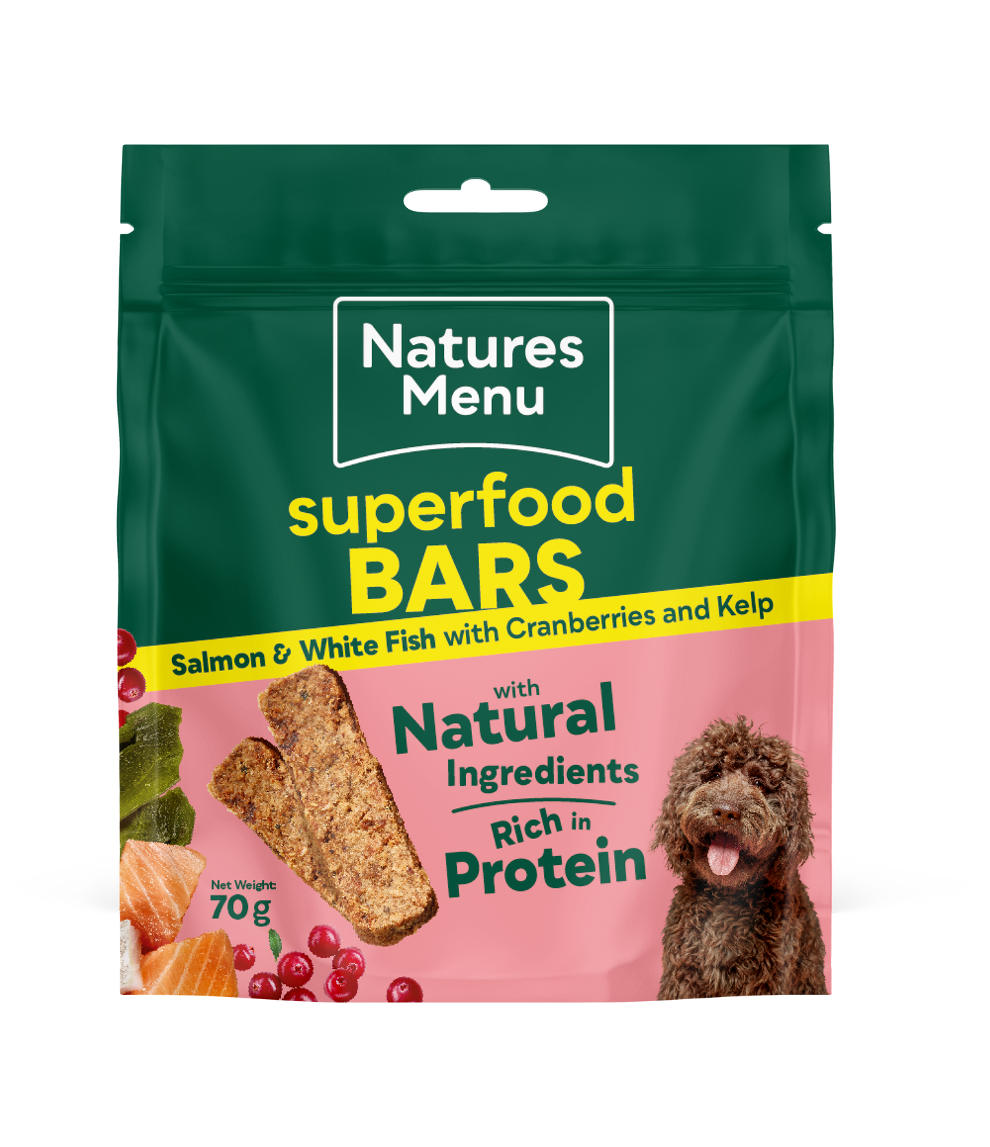 Natures Menu Superfood Dog Treats Bars 70g