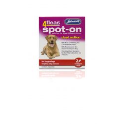 Johnsons 4fleas Spot On For Dogs. All Packs Contain 2 Treatments