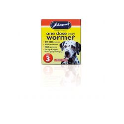 Johnson's One Dose Dog Wormer, various sizes