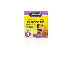 Johnson's One Dose Dog Wormer, various sizes
