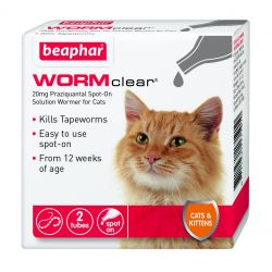 Beaphar WORMclear For Cats. Various Sizes