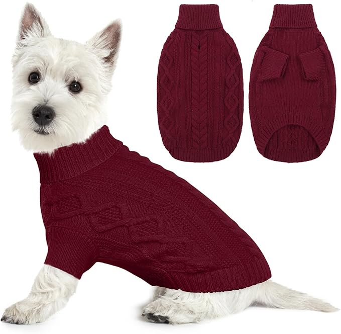 Lelepet Burgundy Dog Jumper