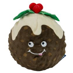 Ancol Bouncing Colin Junior Christmas Pudding Dog Toy