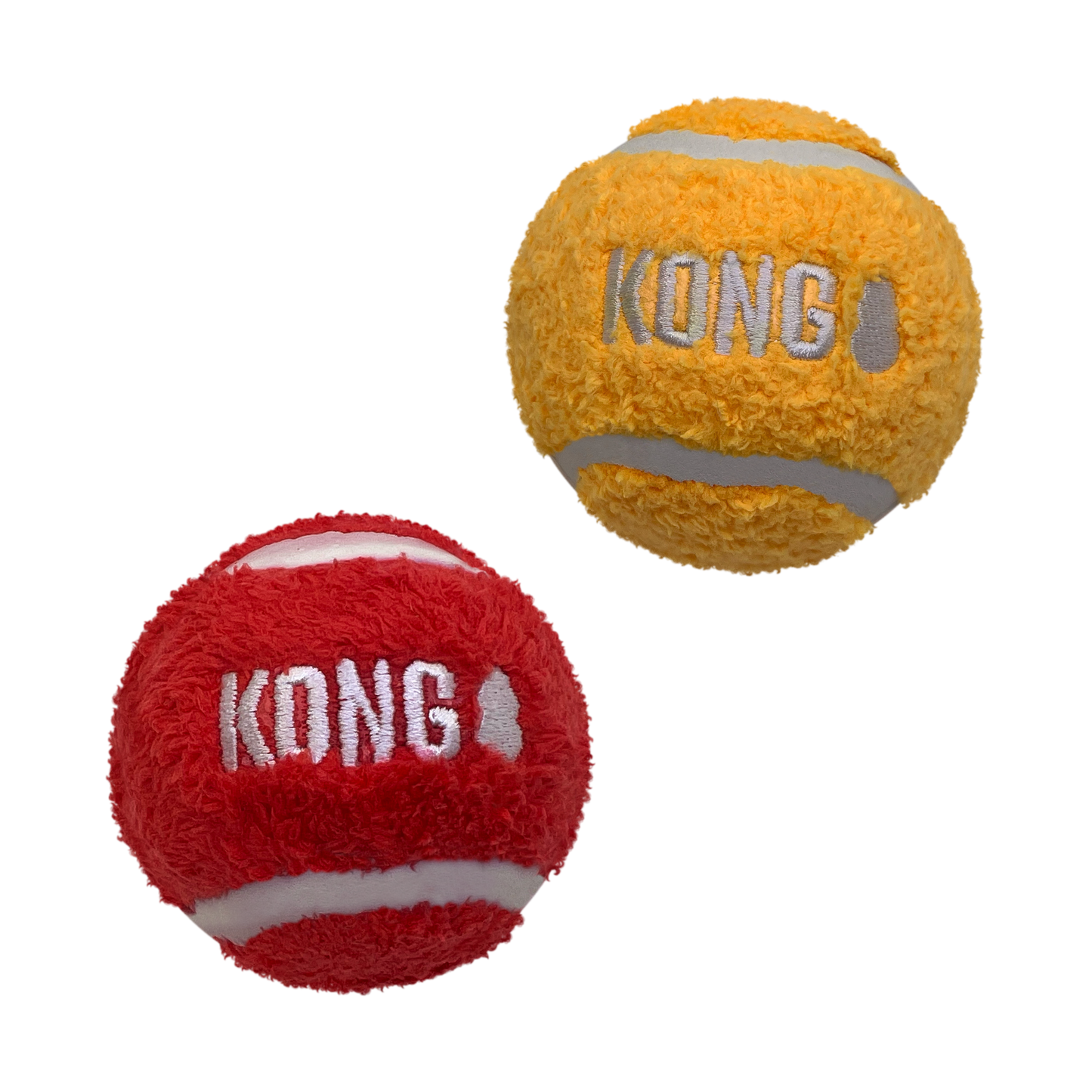KONG Sport Softies Balls Dog Toy – 2 Pack – Assorted – Large