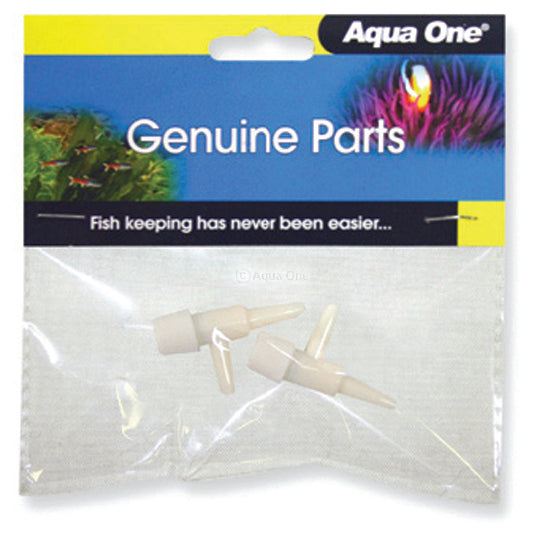 Aqua One Air Line Control Valve 2pack for Aquarium Airline