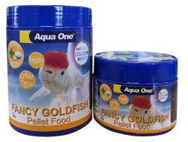 Aqua One Fancy Goldfish Pellets with Garlic 100g.