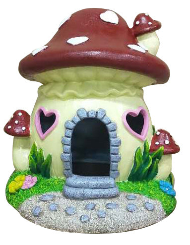 Aqua One Fairy Mushroom House Fish Tank Ornament