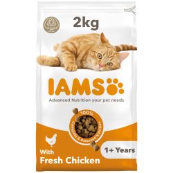Iams Adult Dry Cat Food Chicken 2KG