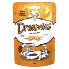 Dreamies Tasty Chicken Flavour Cat Treats 60g.