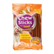 151 Munch & Crunch Chew Sticks With Beef Dog Treat 20pk