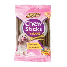 151 Munch & Crunch Chew Sticks With Rabbit Dog Treat 20 Pack