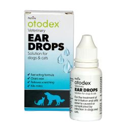 Otodex Ear Drops for Dogs and Cats 14ml.