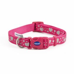 Ancol Fashion Dog Collar Pink Hearts
