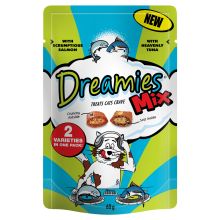 Dreamies Mix Salmon & Tuna Flavour Cat Treats 60g.
