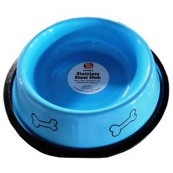 ANKUR Non Skid Dog Bowl 24oz. blue