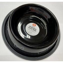 ANKUR Non Skid Dog Bowl 32oz. black