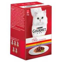 Gourmet Mon Petit Meat Cat Food 6pack 50g.