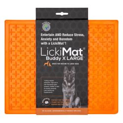 Lickimat Buddy Orange XL Lick Mat for Dogs