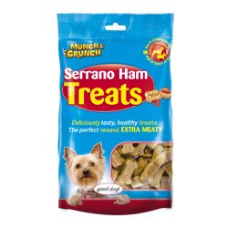 151 Munch & Crunch Serrano Ham & Beef Dog Treats 175g.