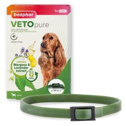 Beaphar Vetopure Plant Based Flea Collar For Dogs. 65cm