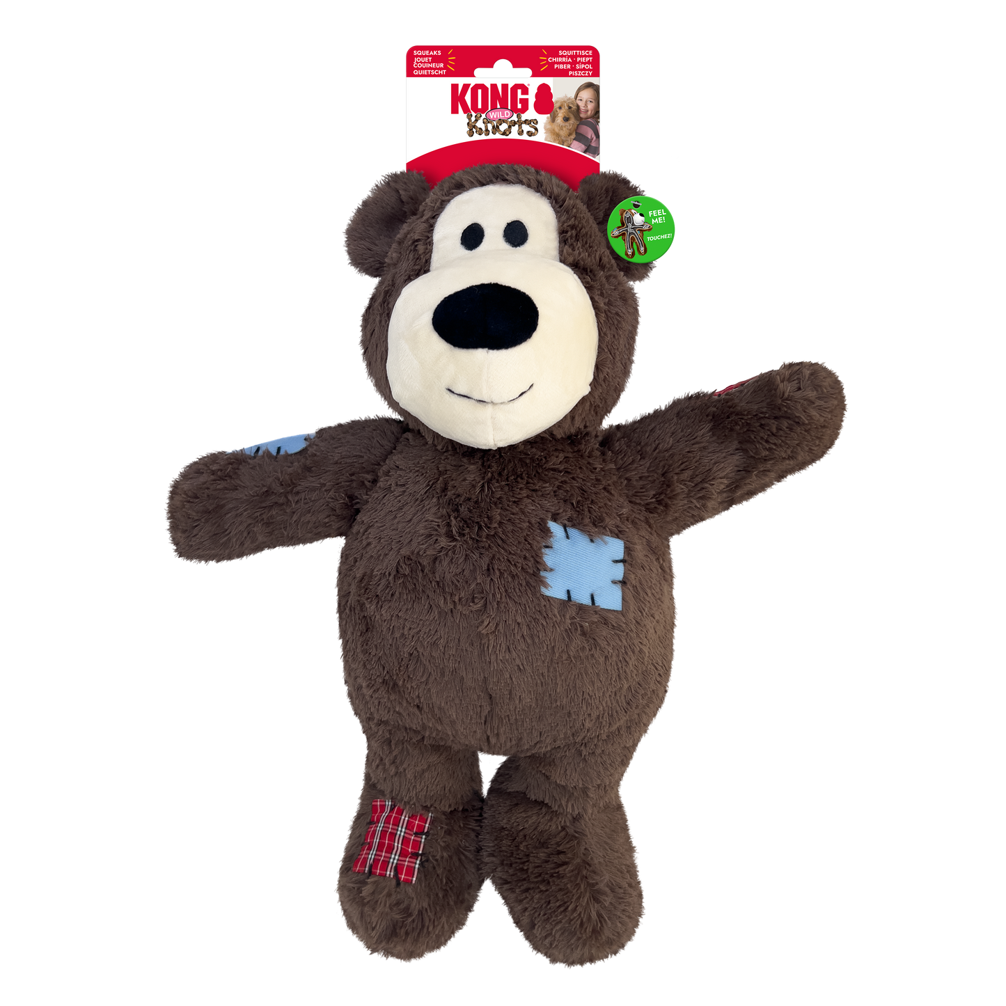 KONG Wild Knots Bear Jumbo Dog Toy – Assorted – XL
