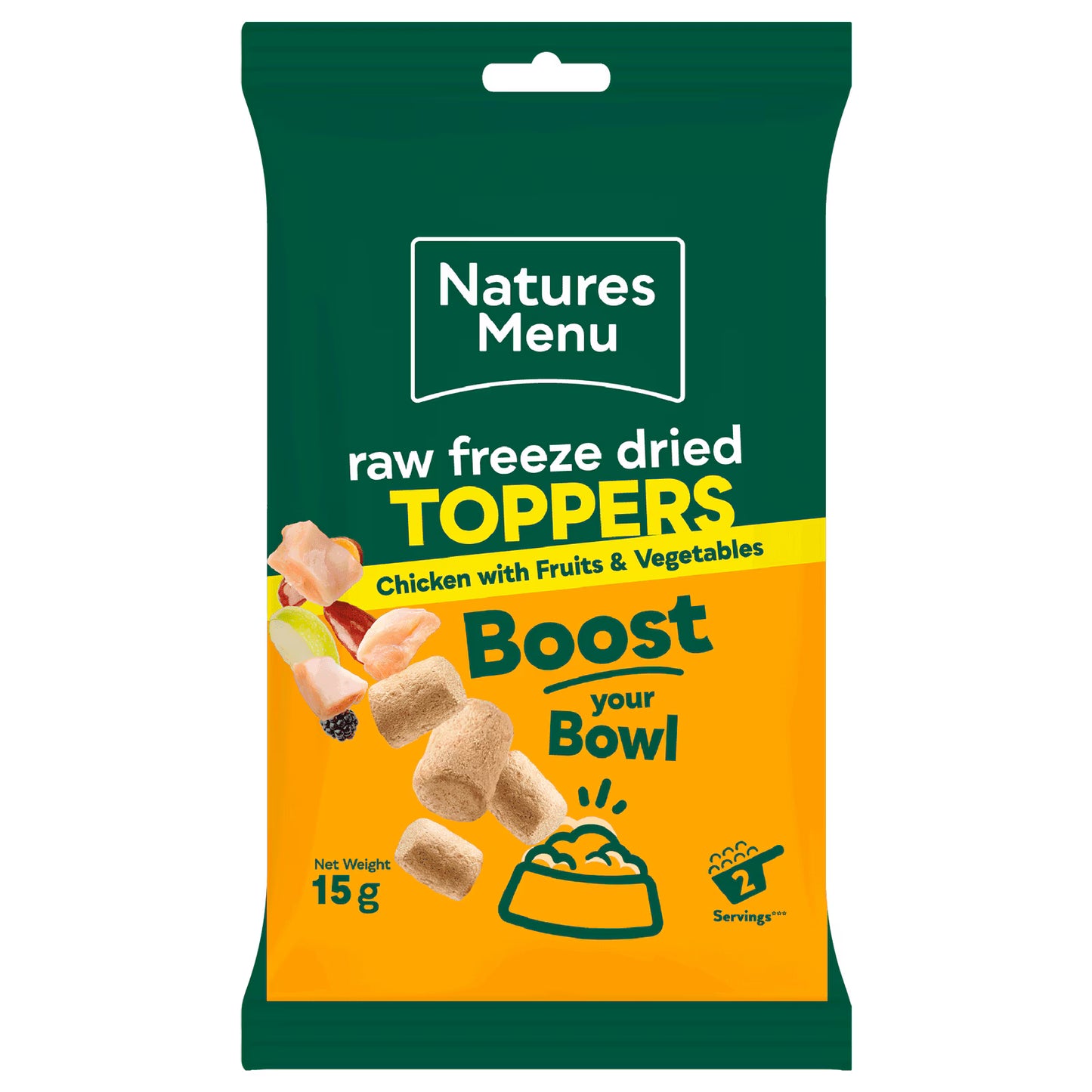 Raw Freeze Dried Toppers Chicken 15g