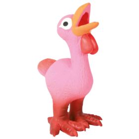 Trixie Latex Chicken Dog Toy 14cm Pink