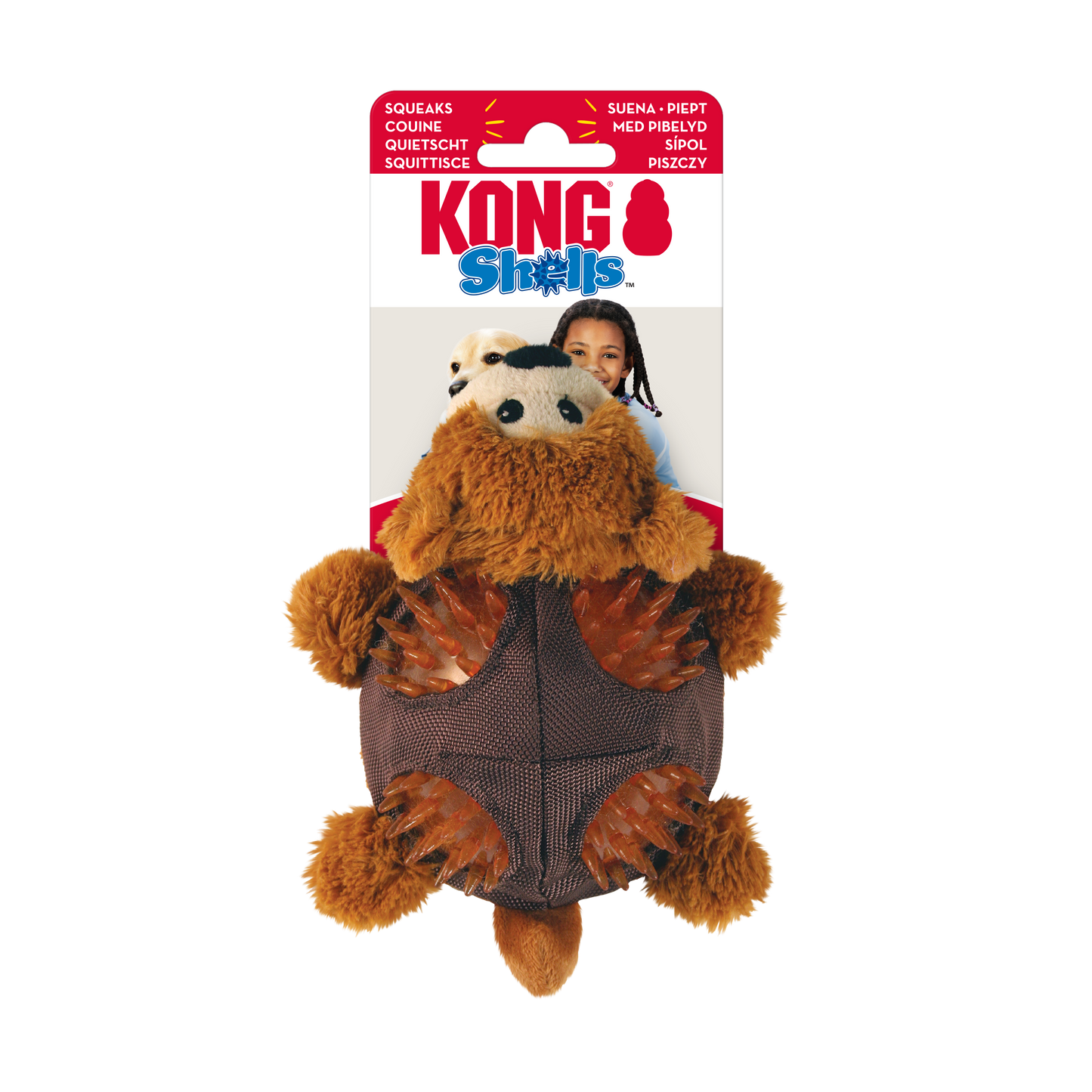 KONG Shells Bear Dog Toy – Small