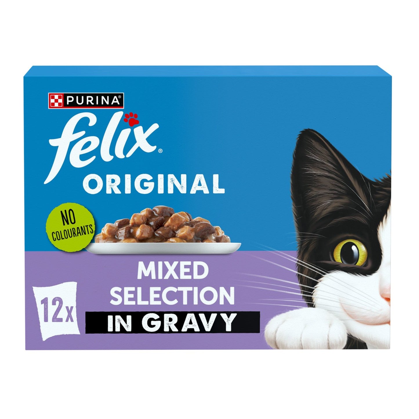 Felix Original Mixed Selection in Gravy Cat Food 12 x 85g.