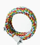 Sky Petd Curreled Cotton Bird Perch