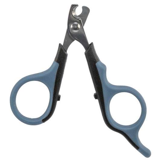 Trixie Claw Scissors For Dogs, Cats & Small Animals. Stainless Steel/Rubber 8cm DarkGrey/Blue