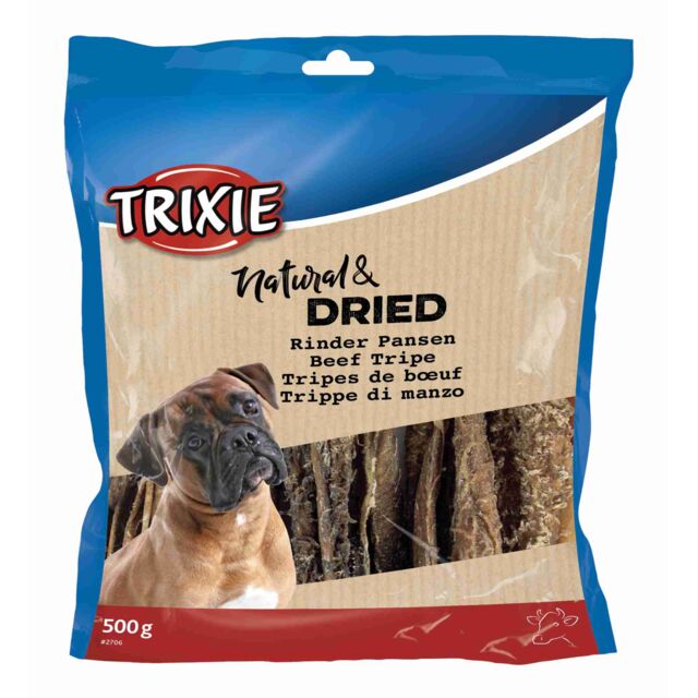 Trixie Buffalo Tripe Natural & Dried Dog Treat 500g.