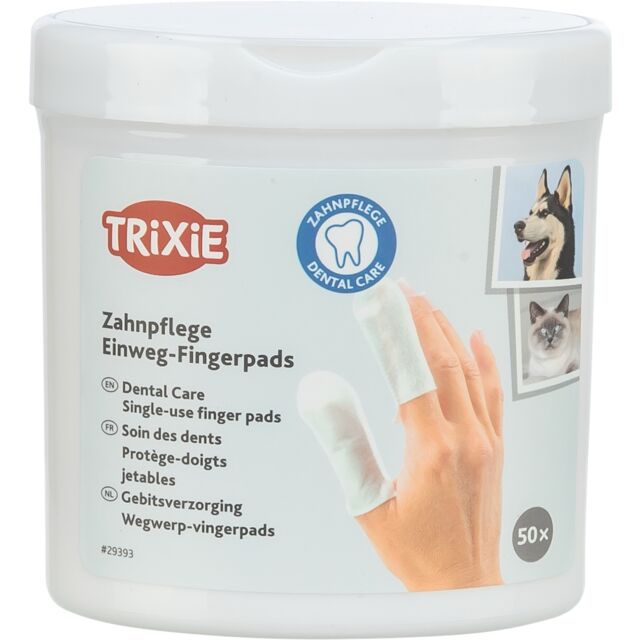 Trixie Single Use Finger Pads contents 50 for Animal Dental Care