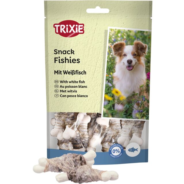 Trixie Fishies With White Fish Dog Treats 100g