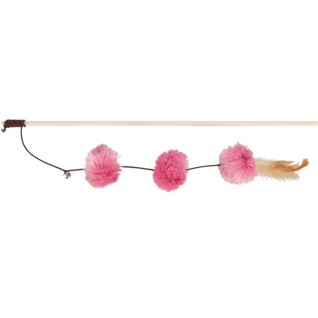 Trixie Playing Rod with Pompom Balls Cat Toy