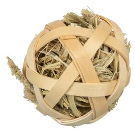 Trixie Hay Ball wrapped with Bamboo for Small Animals