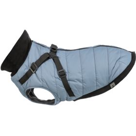 Trixie Dog Coat with Harness Pontis S blue-grey