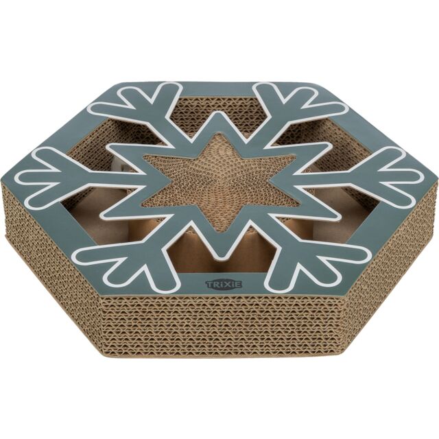Trixie Scratching Cardboard Snowflake Cat Toy
