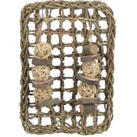 Trixie Small Animal Mat with Toys, Sea Grass