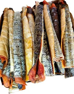 Burns Salmon Skin Flatties Dog Treats