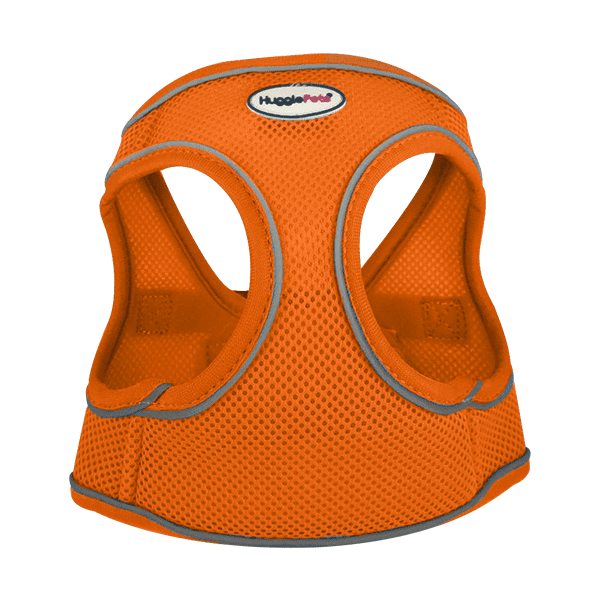 Hugglepets Medium Orange Step In Air Mesh Dog Harness