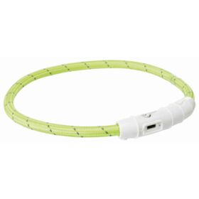 Trixie Flash Light Ring USB M-L 45cm/7mm. Green