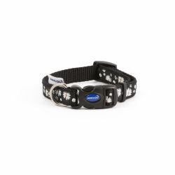 Ancol Fashion Daisy Dog Collar. Black
