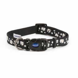 Ancol Fashion Daisy Dog Collar. Black