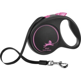 Flexi BLACK DESIGN Tape Dog Leads