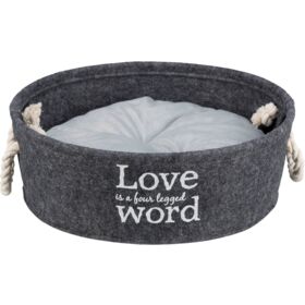 Trixie Lian SmallDog/Cat Round Felt Basket