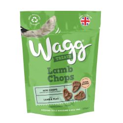 Wagg Lamb Chops cat treat package on a white background