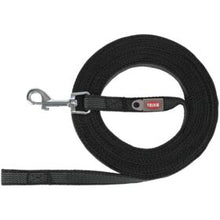 Trixie Tracking Dog Lead, Black Rubberised. Various sizes